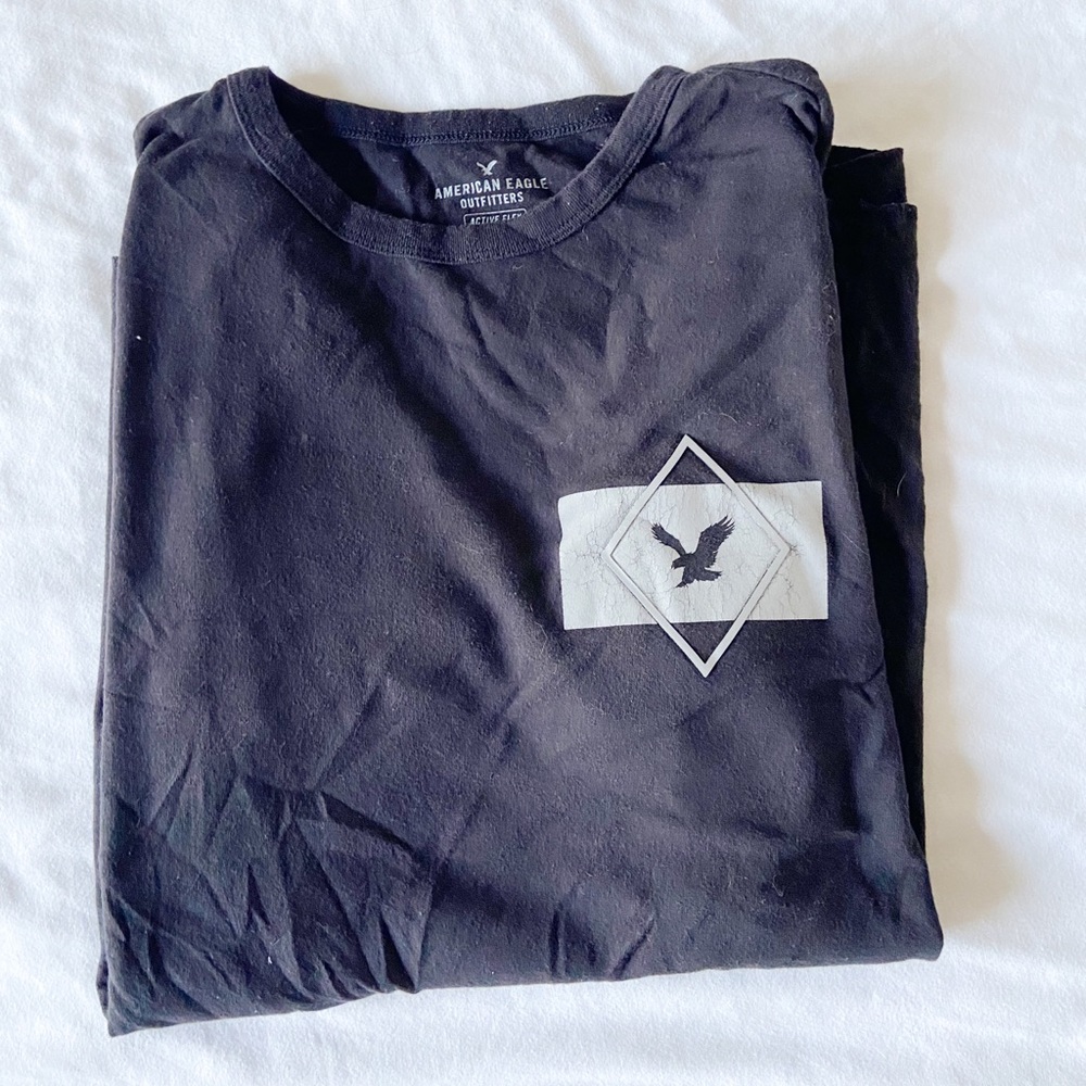 Black American Eagle T-Shirt